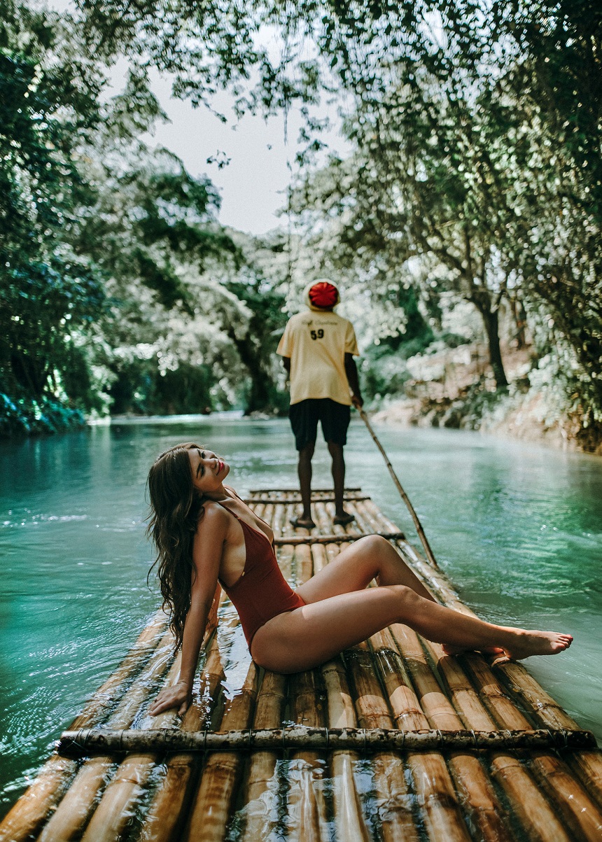 Rafting the Martha Brae River in Falmouth, Jamaica